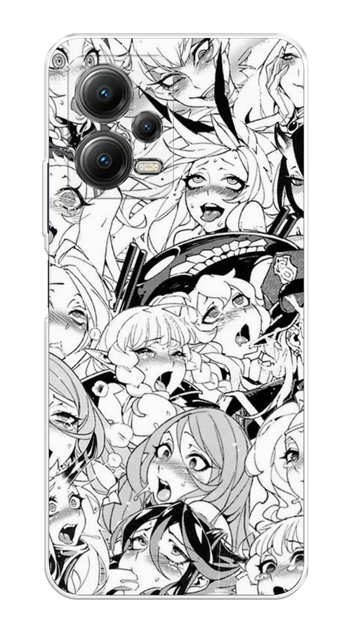 

Чехол на Xiaomi Poco X5 5G "Ахегао манга тян", Черный;белый;серый, 317950-1