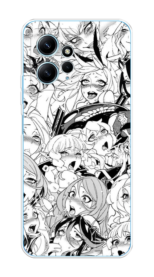 

Чехол на Xiaomi Redmi Note 12 4G "Ахегао манга тян", Черный;белый;серый, 318350-1