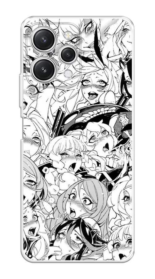 

Чехол на Xiaomi Redmi 12 "Ахегао манга тян", Черный;белый;серый, 319250-1
