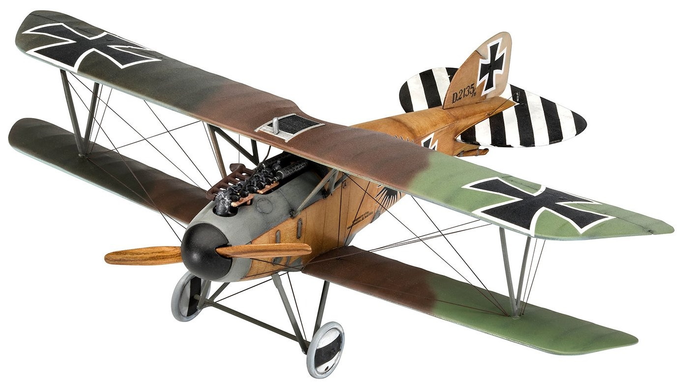 фото Немецкий истребитель-биплан albatros d.iii, набор revell 64973