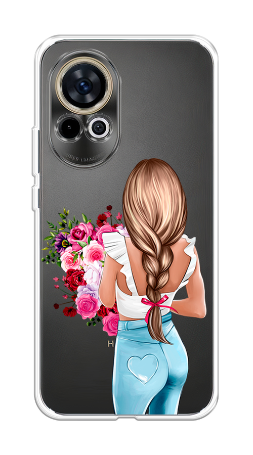 

Чехол на Huawei Nova 12 "Девушка с цветами", Коричневый;розовый;бирюзовый, 6123050-1