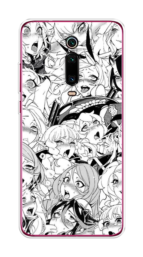 

Чехол на Xiaomi Redmi K20/K20 Pro/Mi 9T/9T Pro "Ахегао манга тян", Черный;белый;серый, 35550-1