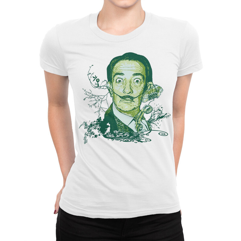 

Футболка женская Dream Shirts Сальвадор Дали 9899264111 белая 2XL, Сальвадор Дали 9899264111