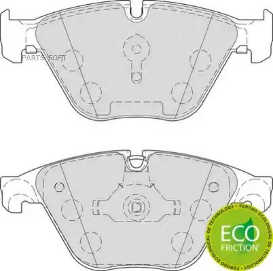 

FERODO Колодки торм.пер. BMW 525d/528i/528i Touring/530d 3.0D 03/10>