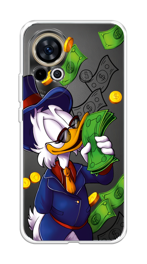 

Чехол на Huawei Nova 12 "Scrooge McDuck with Money", Синий;зеленый;белый, 6123050-1