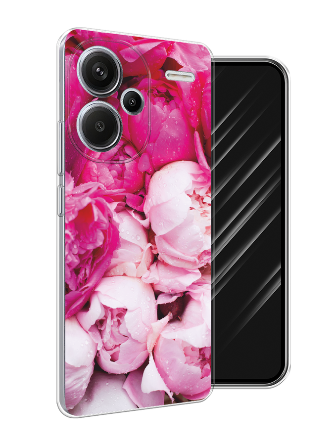 

Чехол Awog на Redmi Note 13 Pro+ "Пионы розово-белые", Белый;розовый, 320250-1