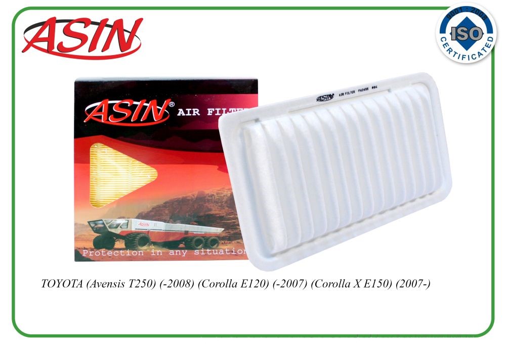 

Фильтр воздушный ASIN 17801-22020/ASIN.FA2655 для TOYOTA Avensis T250 -2008 Corolla E120 -