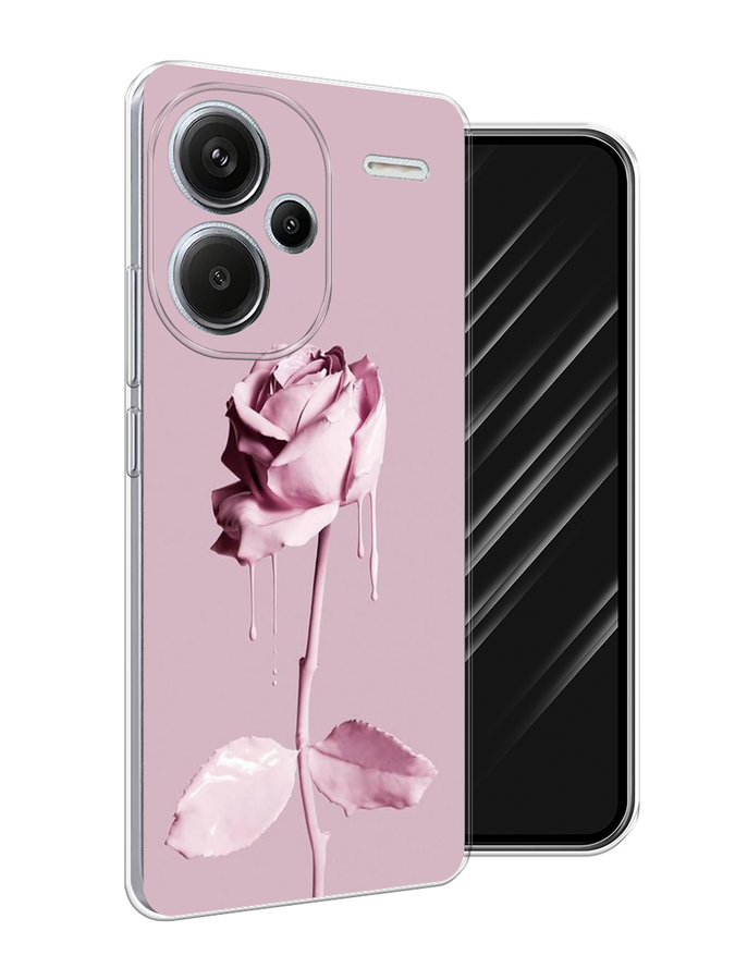 

Чехол Awog на Redmi Note 13 Pro+ "Роза в краске", Белый;розовый, 320250-1