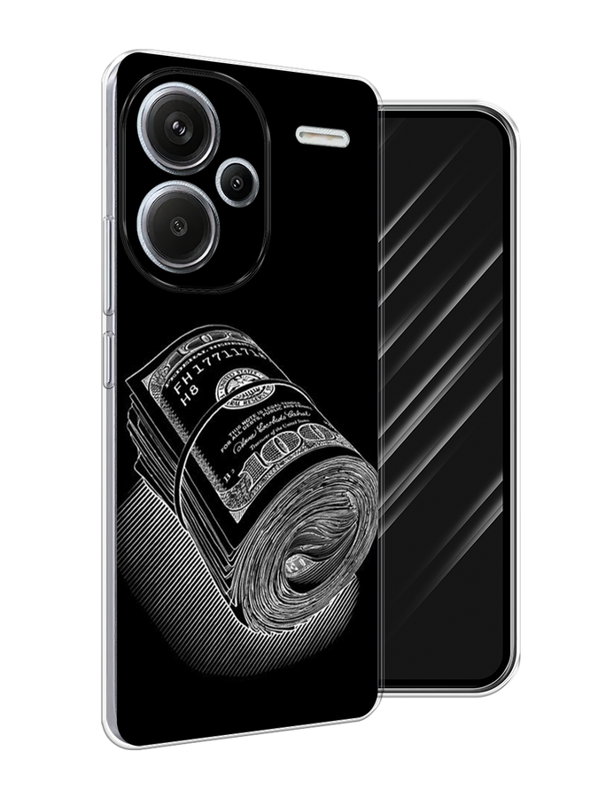 

Чехол Awog на Redmi Note 13 Pro+ "Кубышка денег", Черный;серебристый, 320250-1