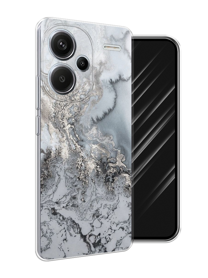 

Чехол Awog на Redmi Note 13 Pro+ "Морозная лавина серая", Серый;серебристый, 320250-1