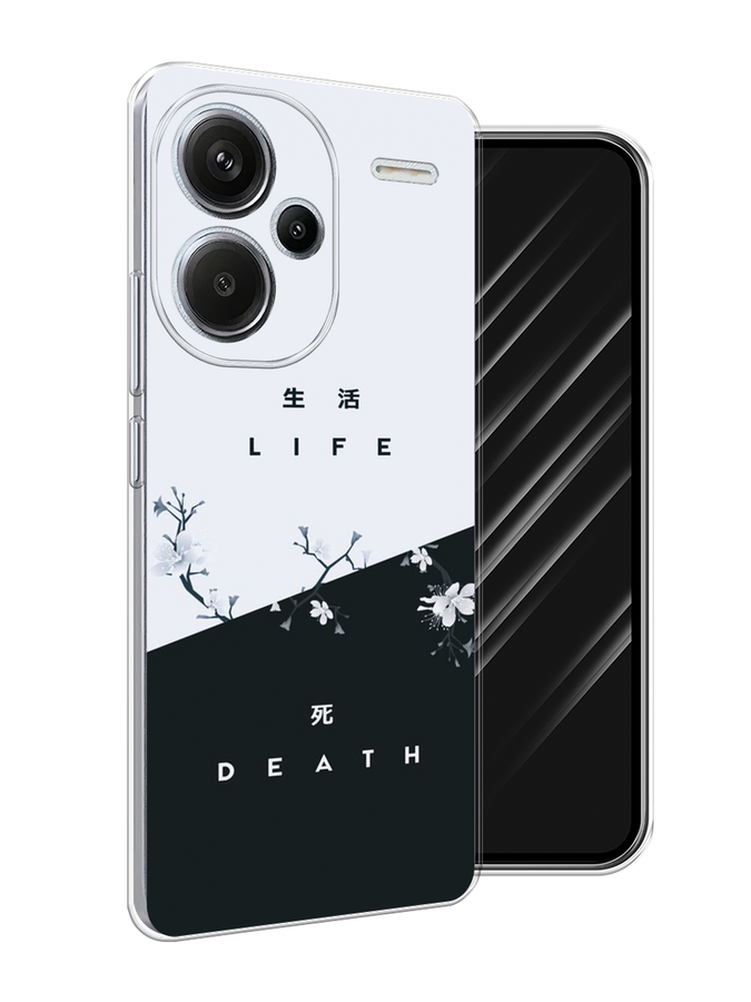 

Чехол Awog на Redmi Note 13 Pro+ "Life and death", Черный;серый, 320250-1