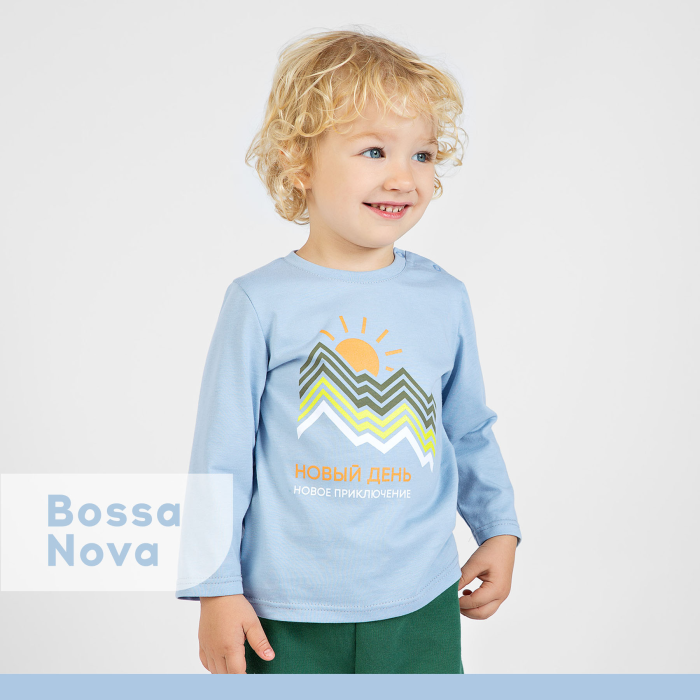 

Лонгслив детский Bossa Nova голубой 86, 1461002