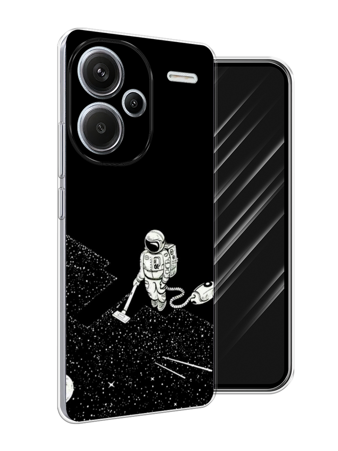 

Чехол Awog на Redmi Note 13 Pro+ "Космонавт с пылесосом", Белый, 320250-1