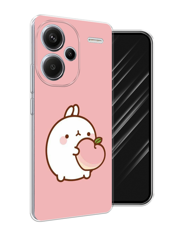 

Чехол Awog на Redmi Note 13 Pro+ "Кролик с персиком", Розовый;бежевый, 320250-1