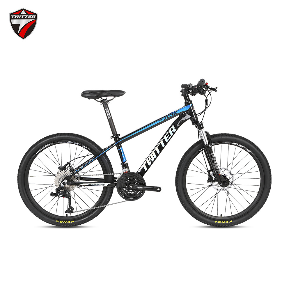 Велосипед подростковый TWITTER TW2400Pro 24, черно-синий (р. 13)
