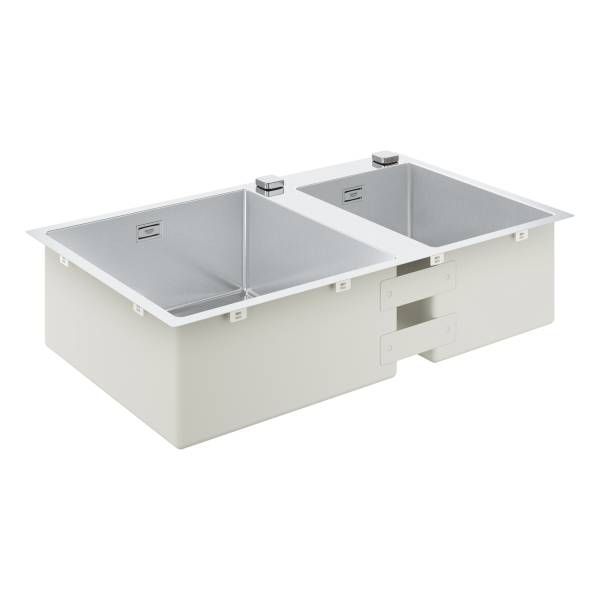 

Мойка из нержавеющей стали GROHE K700 с 2 чашами, 860 x 500 мм, хром (31855SD0), 31855SD0