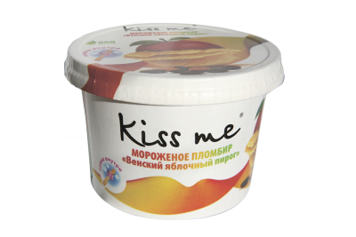 

Мороженое пломбир Петрохолод Kiss me Венский яблочный пирог 125 г бзмж