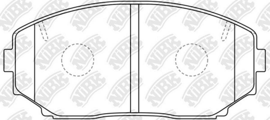 

Тормозные колодки NiBK дисковые PN3813