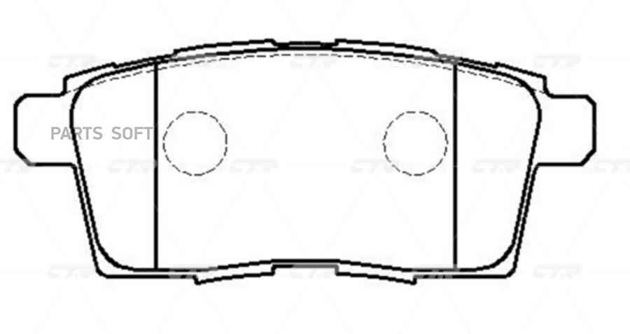 

Колодки зад. MAZDA (CX-7 (ER),CX-9 (TB)) CTR CKMZ-66 CTR