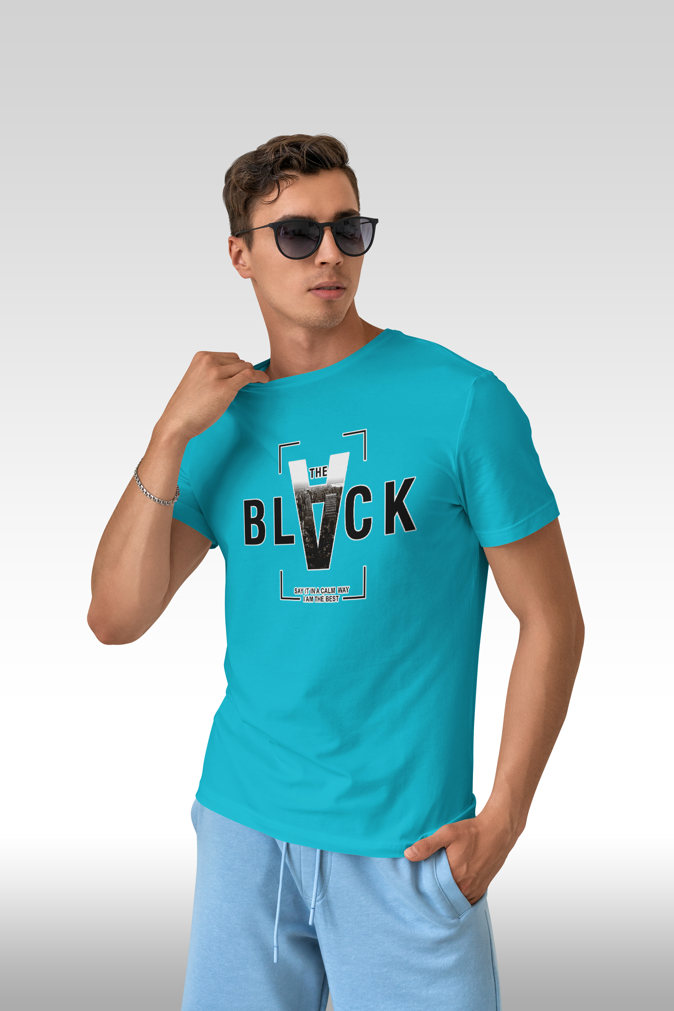 

Футболка мужская BLACKSI 3311 бирюзовая 3XL, Бирюзовый, 3311