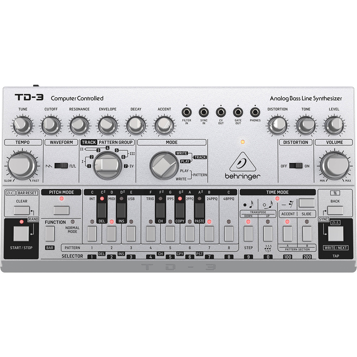 

Аналоговый синтезатор BEHRINGER TD-3-SR, TD-3-SR