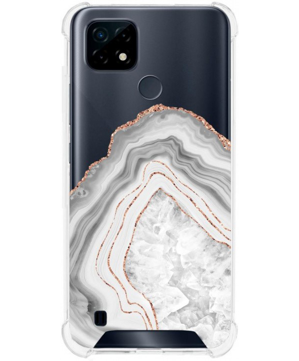 

Клип-кейс Gresso Агат для Realme C21 (белый), Агат для Realme C21 (белый)