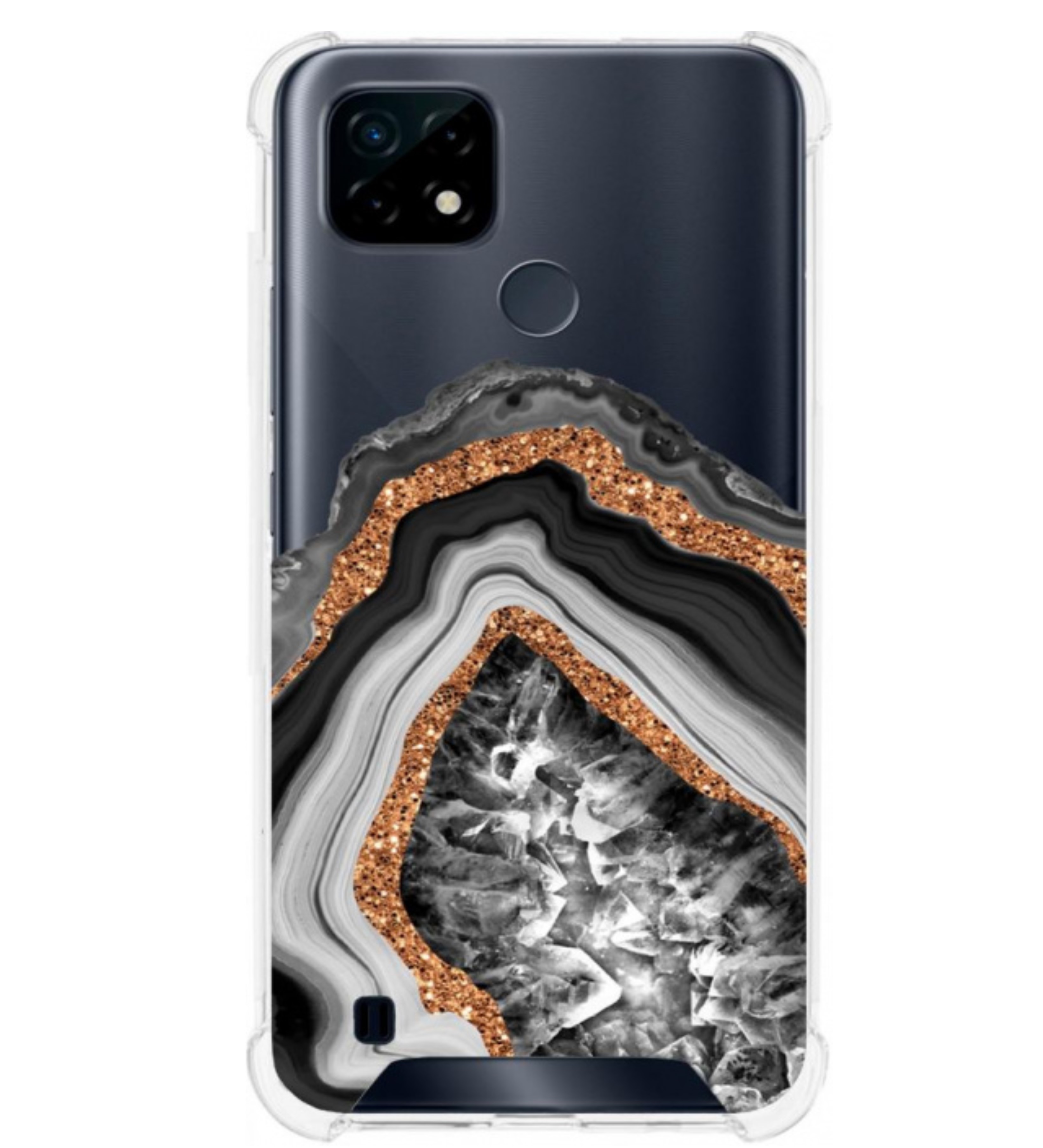 

Клип-кейс Gresso Агат для Realme C21 (черный), Агат для Realme C21 (черный)