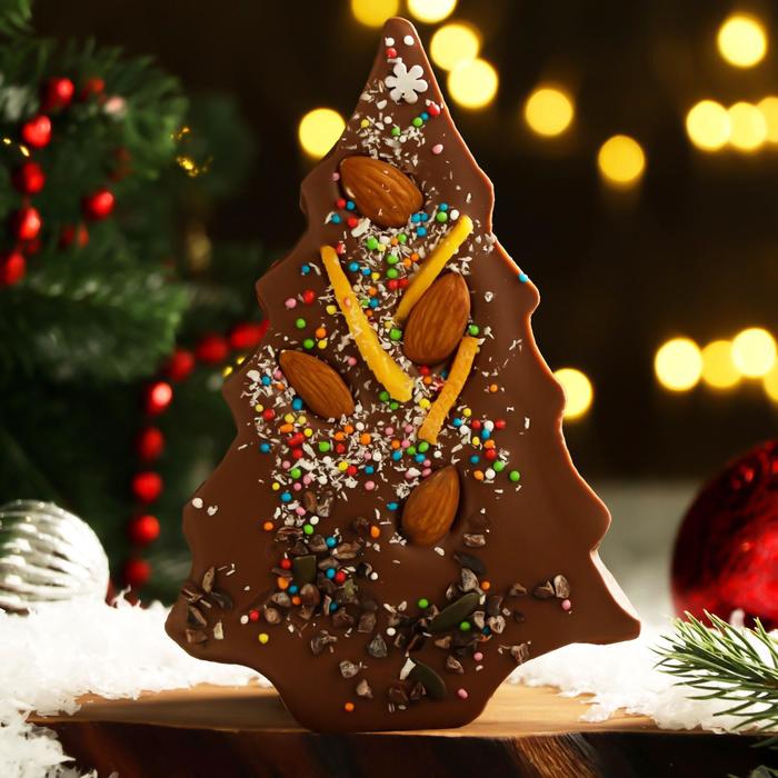 

Шоколад фигурный «Ёлочка»,15 см, с посыпкой, 120 г