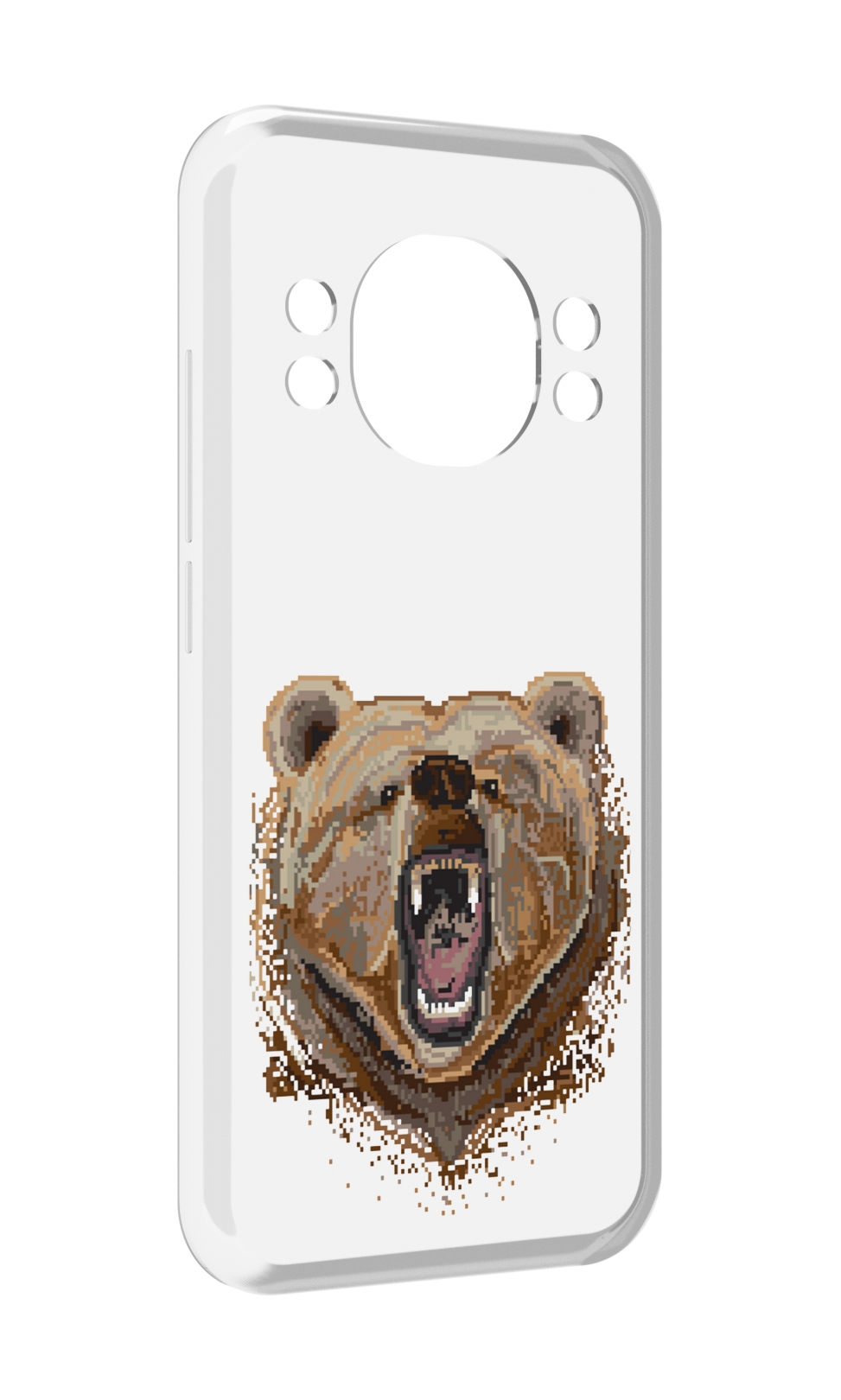 

Чехол MyPads пиксельный медведь для Doogee S98 / S98 Pro, Прозрачный, Tocco