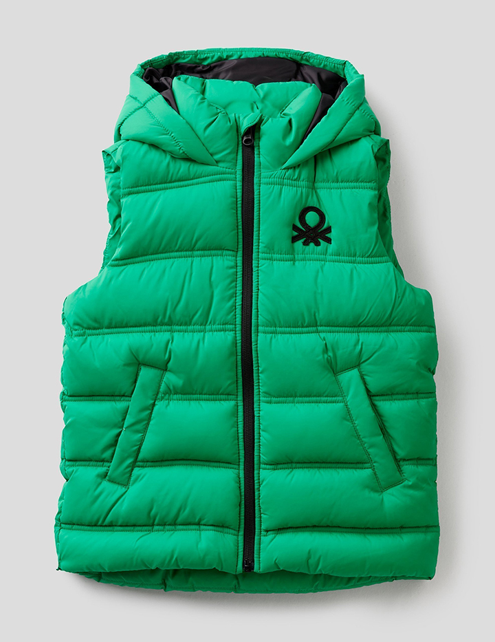 

Жилет для мальчиков Benetton цв. зеленый р.170, 21A_2WU05G2K0