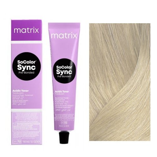 фото Кислотный тонер matrix socolor sync pre-bonded 8ag прозрачный нюд