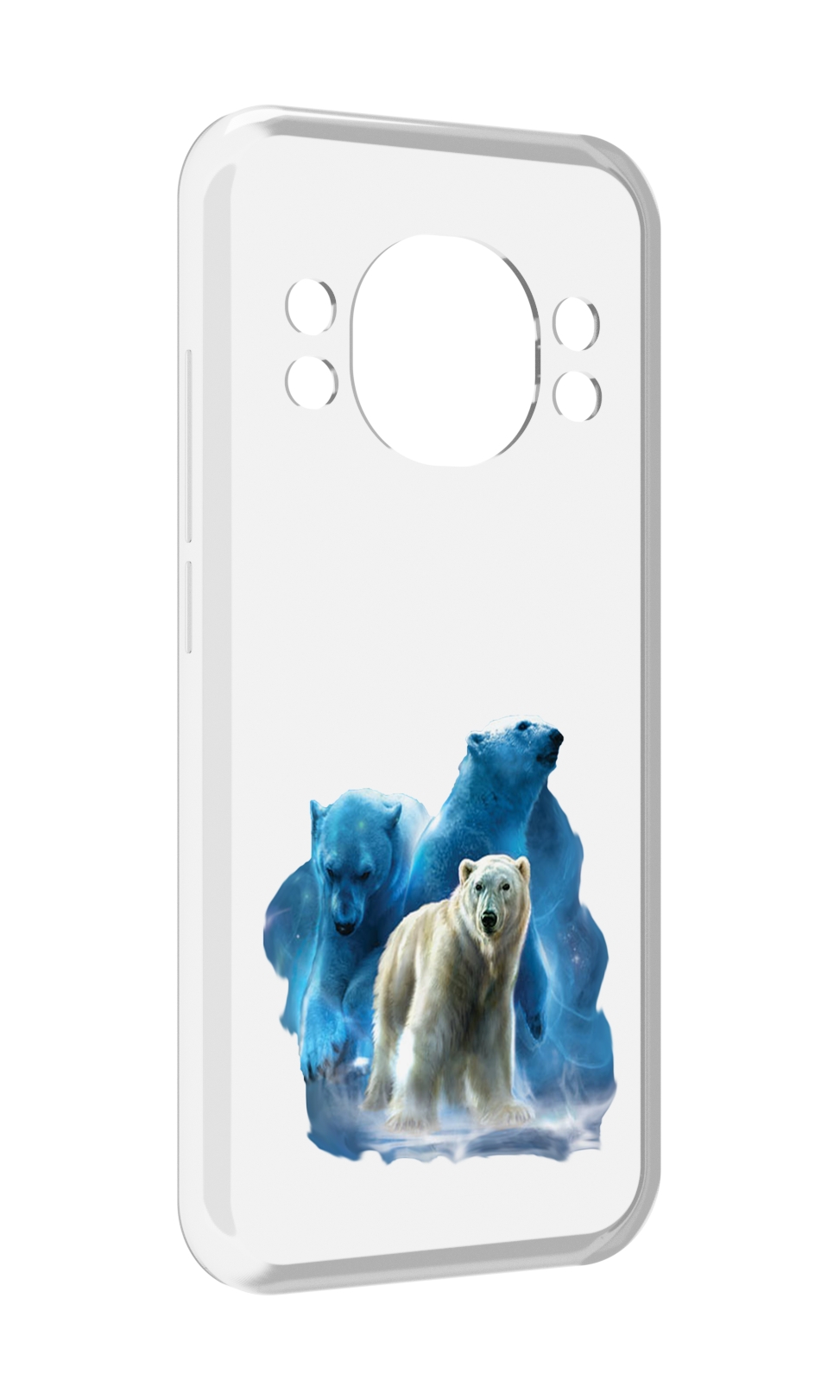 

Чехол MyPads полярный медведь для Doogee S98 / S98 Pro, Прозрачный, Tocco