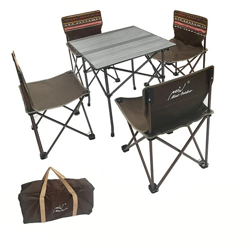 фото Раскладной туристический стол и 4 стула mimir-4b1 mimir outdoor