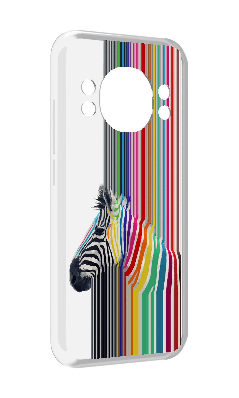 

Чехол MyPads радужная зебра для Doogee S98 / S98 Pro, Прозрачный, Tocco