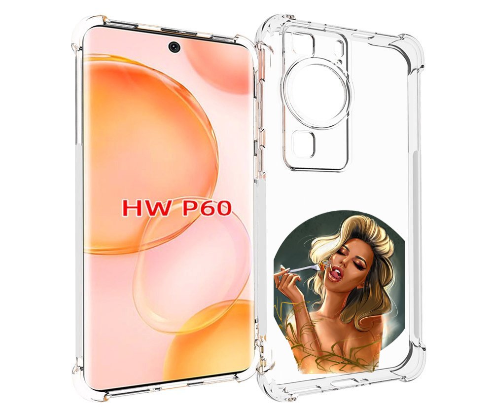 

Чехол MyPads голодная-девушка-модель женский для Huawei P60, Tocco