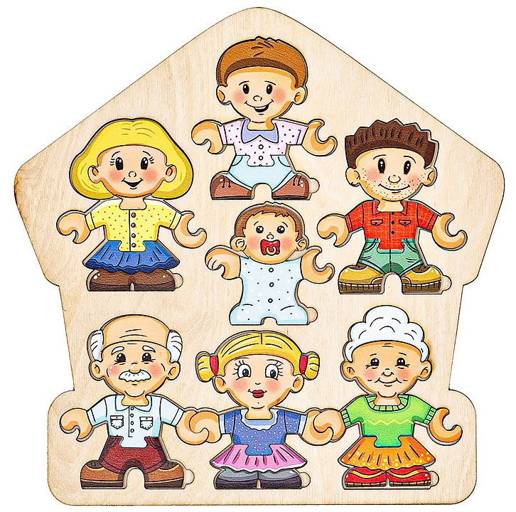 

Пазл-конструктор Смайл-декор. Собери персонажа. Семья Smile Decor П1006, П1006