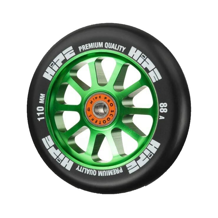 Колесо HIPE 110мм Черный/зеленый