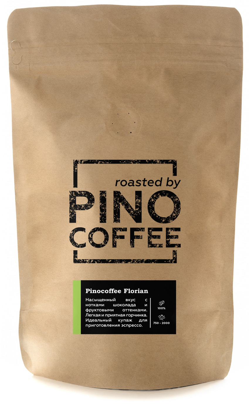 

Свежеобжаренный кофе PINOCOFFEE Pinocoffee Florian (купаж) 250 гр в зернах, Florian