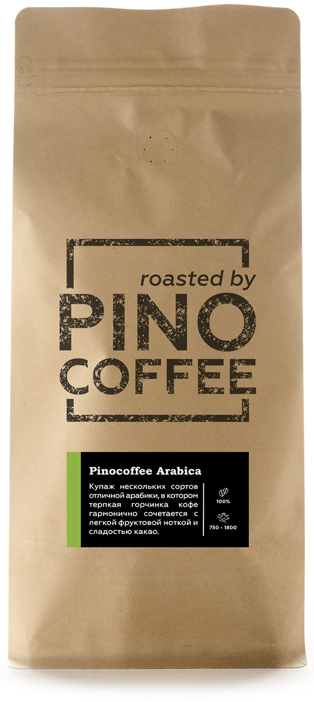 

Свежеобжаренный кофе PINOCOFFEE Pinocoffee Arabica (купаж) 1000 гр в зернах, Pinoarabica