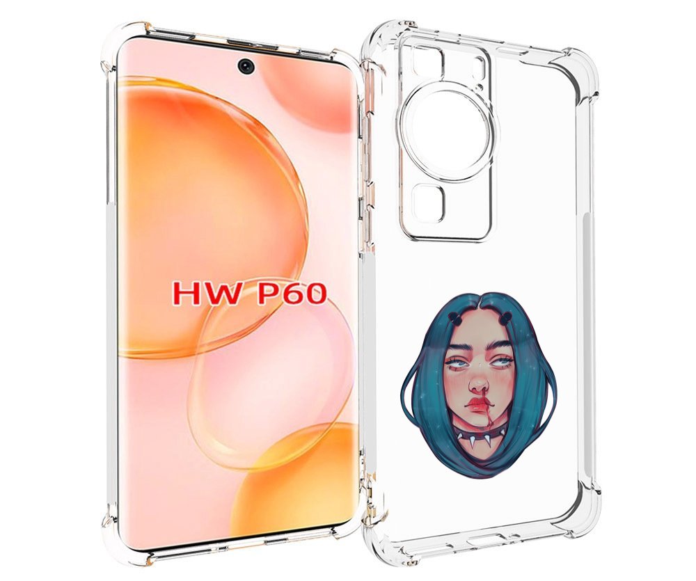 

Чехол MyPads грустная-девушка-с-синими-волосами для Huawei P60, Tocco