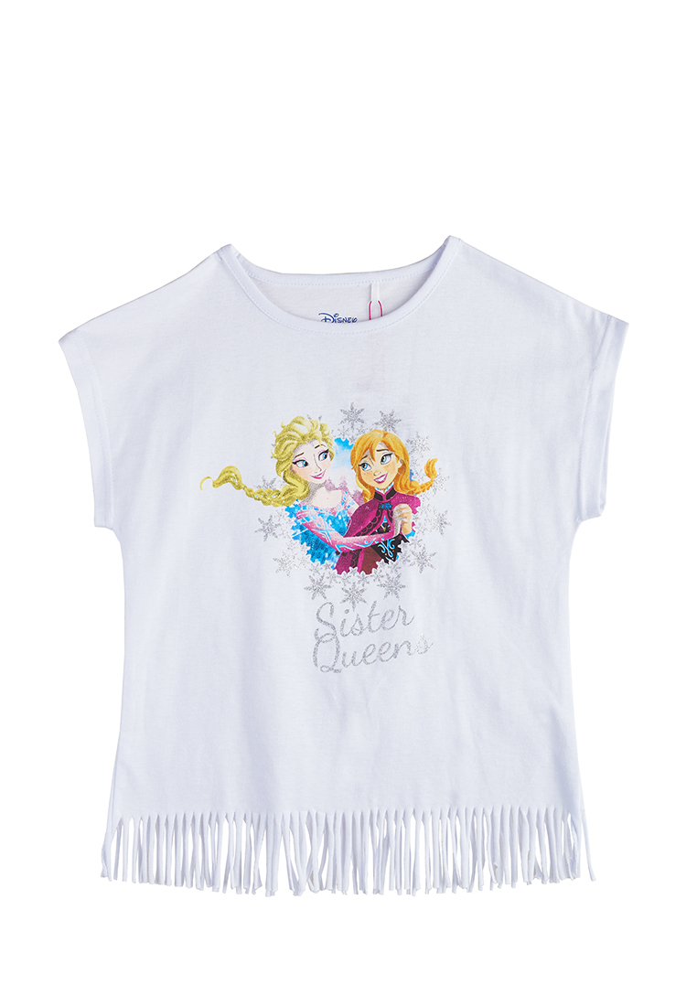 фото Футболка детская disney frozen ss20fr1001346 цв. белый р. 122