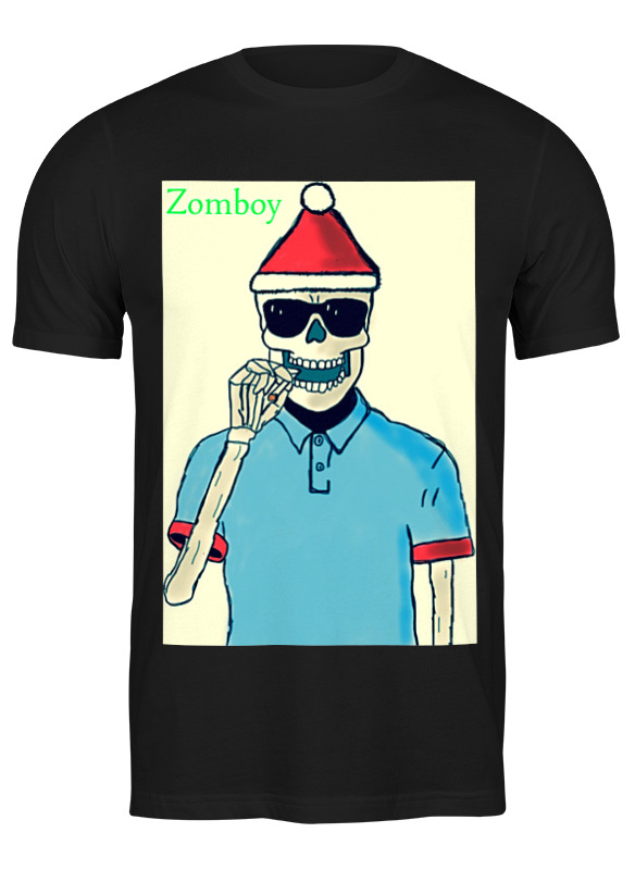 

Футболка мужская Printio Zomboy черная 2XL, Черный, Zomboy