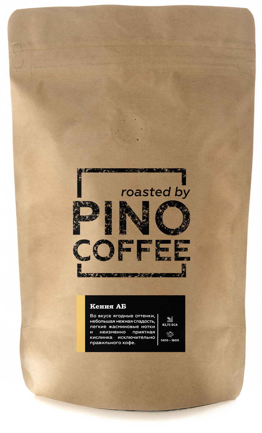 

Свежеобжаренный кофе PINOCOFFEE Кения АБ 250 гр в зернах, Kenya