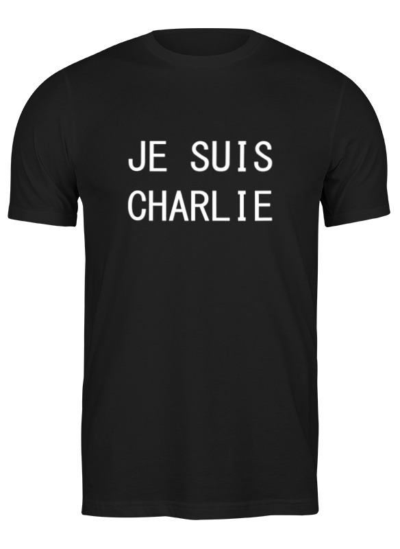 

Футболка мужская Printio Je suis charlie... черная 2XL, Черный, Je suis charlie...