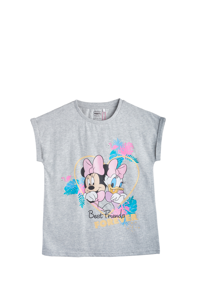 фото Футболка детская minnie mouse ss20lm4001350 цв. светло-серый р. 122