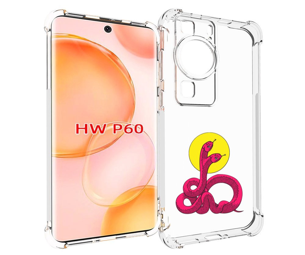 

Чехол MyPads двухголовая-змея для Huawei P60, Tocco