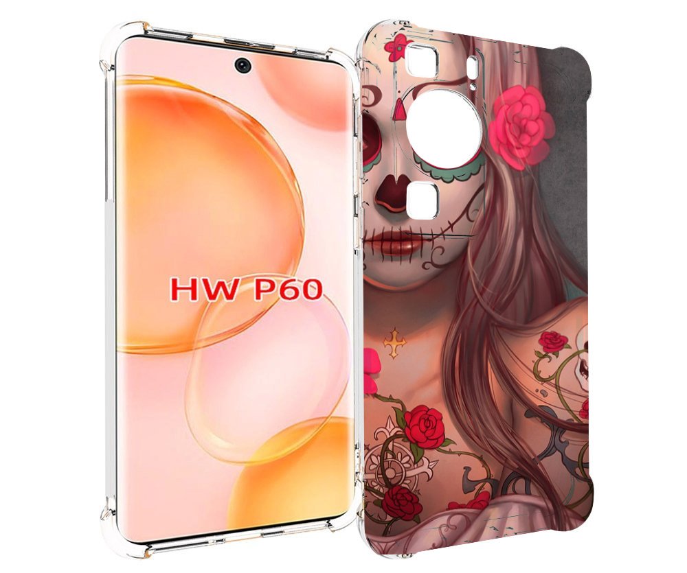 

Чехол MyPads девочка в рисунках для Huawei P60, Tocco
