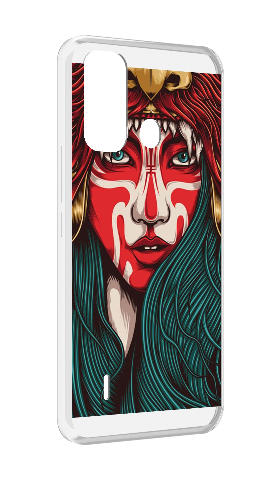 

Чехол MyPads девушка-в-маскировке для ITEL A49 / A58 / A58 Pro, Прозрачный, Tocco