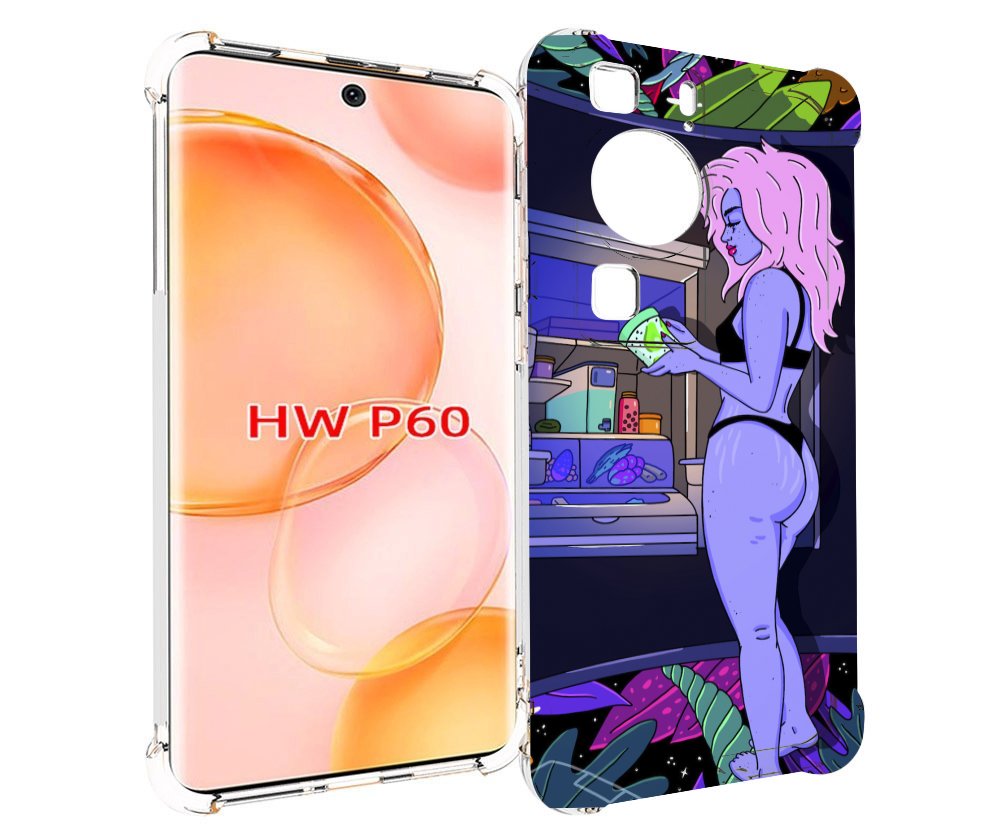 

Чехол MyPads девушка любит покушать женский для Huawei P60, Tocco