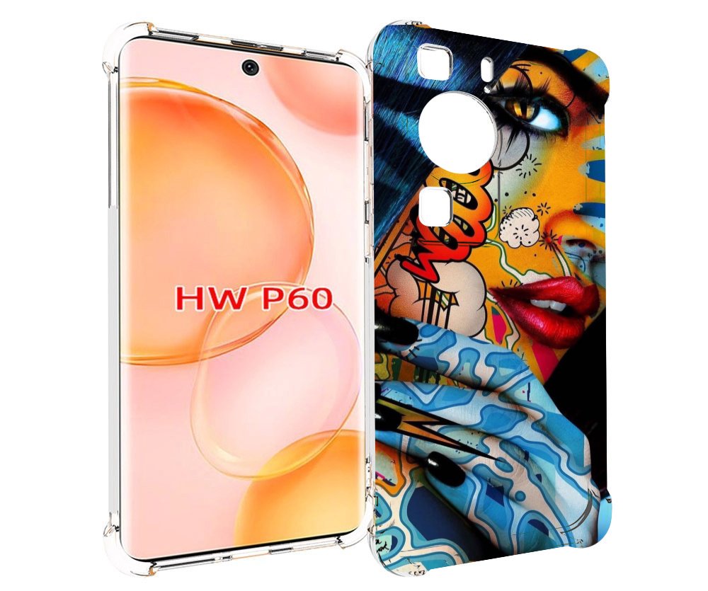 

Чехол MyPads девушка разрисованная краскам иженский для Huawei P60, Tocco
